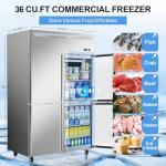 48" Stainless Steel 4-Door Commercial Refrigerator