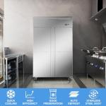 48" Stainless Steel 4-Door Commercial Refrigerator