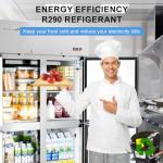 48" Stainless Steel 4-Door Commercial Refrigerator