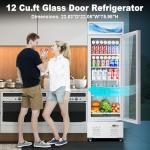 12 Cu.ft. Glass Door Commercial Display Fridge