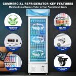 12 Cu.ft. Glass Door Commercial Display Fridge