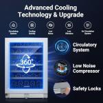 BODEGA Dual Zone 56-Bottle Wine Cooler