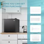 EUHOMY 1.7 Cu.Ft Compact Mini Fridge with Freezer