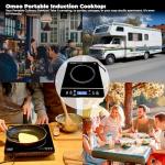 OMEO 1800W Portable Induction Cooktop with LCD Display