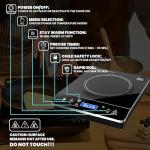 OMEO 1800W Portable Induction Cooktop with LCD Display