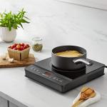 Portable 1800W Induction Cooktop Burner - Black