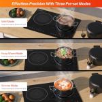 Empava 2-Burner Induction Cooktop with Flat Glass Top