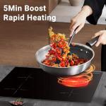 AMZCHEF 30 Inch Induction Cooktop with 4 Boost Burners