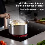 AMZCHEF 30 Inch Induction Cooktop with 4 Boost Burners