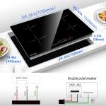AMZCHEF 30 Inch Induction Cooktop with 4 Boost Burners