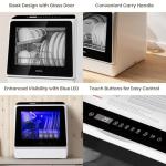 HAVA Portable Countertop Dishwasher with 6 Programs