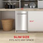 Honeywell 18" Dishwasher - 8 Place Settings, 6 Programs