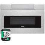 Sharp 24" Stainless Steel Microwave Drawer Oven Bundle
