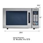 Panasonic 1000W Commercial Microwave Oven, Stainless Steel