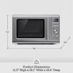 Breville Compact Soft Close Countertop Microwave - Silver