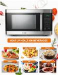 Commercial Chef 1.6 Cu Ft Microwave - 1100W Stainless Steel