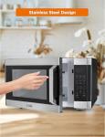 Commercial Chef 1.6 Cu Ft Microwave - 1100W Stainless Steel