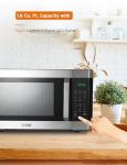 Commercial Chef 1.6 Cu Ft Microwave - 1100W Stainless Steel