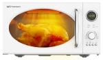 Emerson Retro Compact 800W Microwave Oven, White