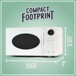Nostalgia Retro 900-Watt Countertop Microwave Oven