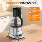 7-in-1 Electric Food Processor with XL Bowl