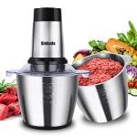 Qinkada 14-Cup Food Processor with 2 Bowls