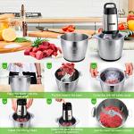 Qinkada 14-Cup Food Processor with 2 Bowls