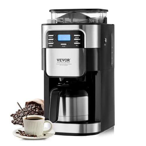 Vevor Coffee Maker With Grinder 8 Cup Coffee Machine Image