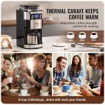 VEVOR Grind and Brew 8-Cup Coffee Maker