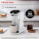 Single Serve Coffee Maker with Reusable Pod, White