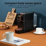 Compact Espresso Machine for Nespresso Capsules (Black)