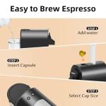 CHULUX Mini Espresso Machine for Nespresso Capsules