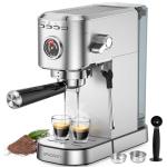 Compact 20 Bar Espresso Machine with Milk Frother