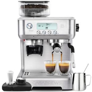 CASABREWS Espresso Machine with Grinder and Frother