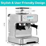 CASABREWS Espresso Machine with Grinder and Frother
