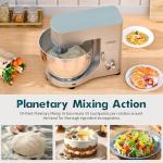 COOKLEE 9.5 Qt. Electric Stand Mixer, Silver