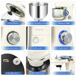 ROSPEC 6.5QT 660W Tilt-Head Stand Mixer