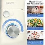 ROSPEC 6.5QT 660W Tilt-Head Stand Mixer