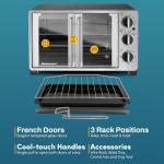 Elite Gourmet Double Door Countertop Toaster Oven