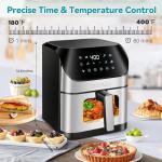 DEIME 6.2 QT Oilless Air Fryer with Presets