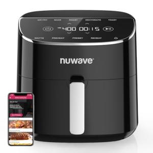 Nuwave Brio Plus 8 Qt Air Fryer with 150 Presets