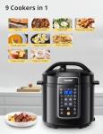 COMFEE 9-in-1 Electric Multi Cooker, 6 Quarts