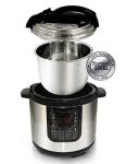MegaChef 8 Quart Digital Pressure Cooker, Stainless Steel