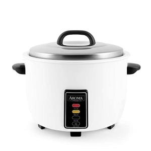 Aroma 60-Cup Commercial Rice Cooker - White