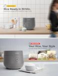 Cuckoo 3-Cup Fuzzy Logic Rice Cooker - Gray