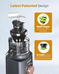 TUUMIIST Cold Press Juicer with Large Feed Chute
