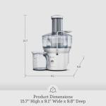 Breville Compact Juice Fountain Juicer - Silver