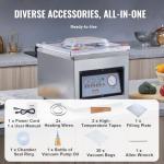 VEVOR Chamber Vacuum Sealer DZ-260C for Food Storage