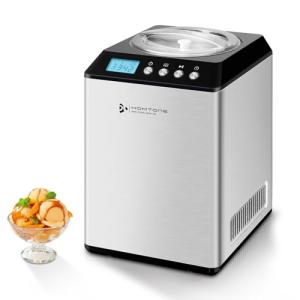 Homtone Automatic Ice Cream Maker with Compressor