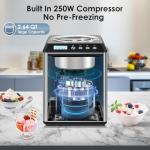 Homtone Automatic Ice Cream Maker with Compressor